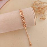 Pulsera Corazones Calados - Colección Acero
